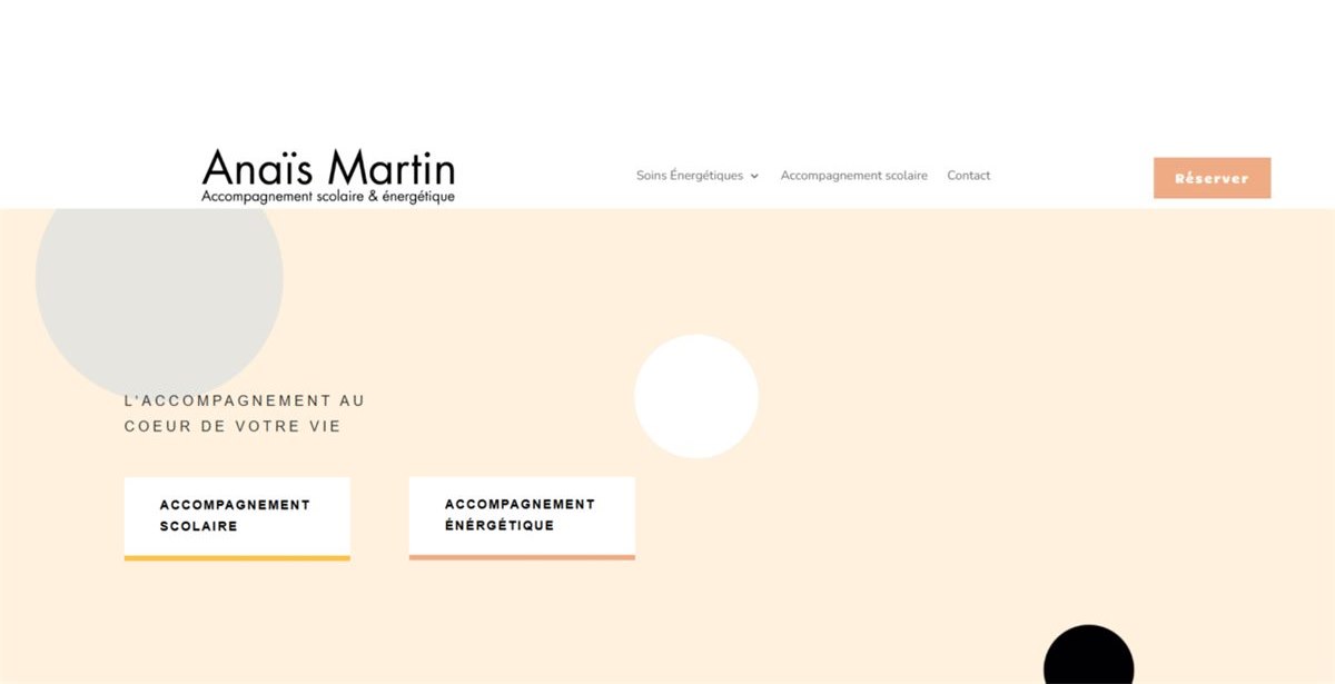 Aperçu du site Anaïs Martin