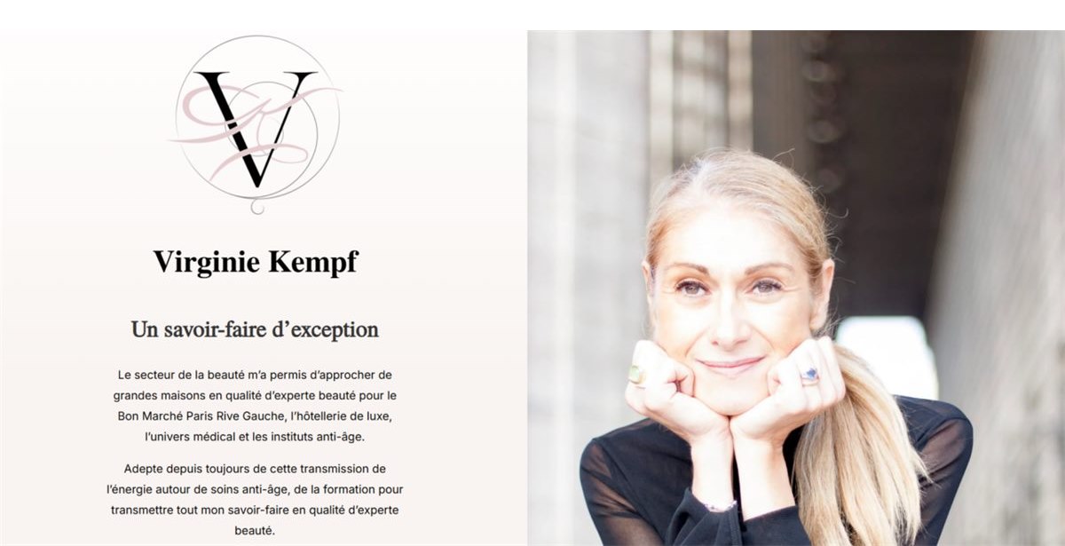 Aperçu du site Virginie Kempf